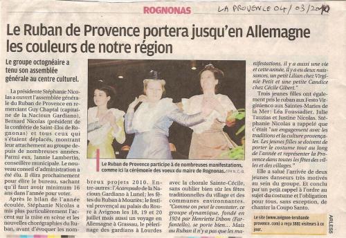 La Provence Rognonas 04 03 2010