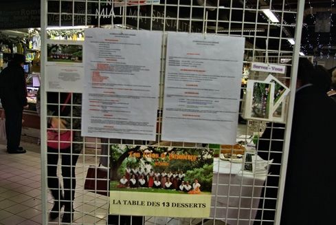 Avignon les halles exposition table des 13 desserts 4 