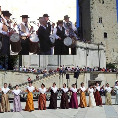 Place du palais des papes 17 mai 2014 les 90 ans du Riban de Prouvènço